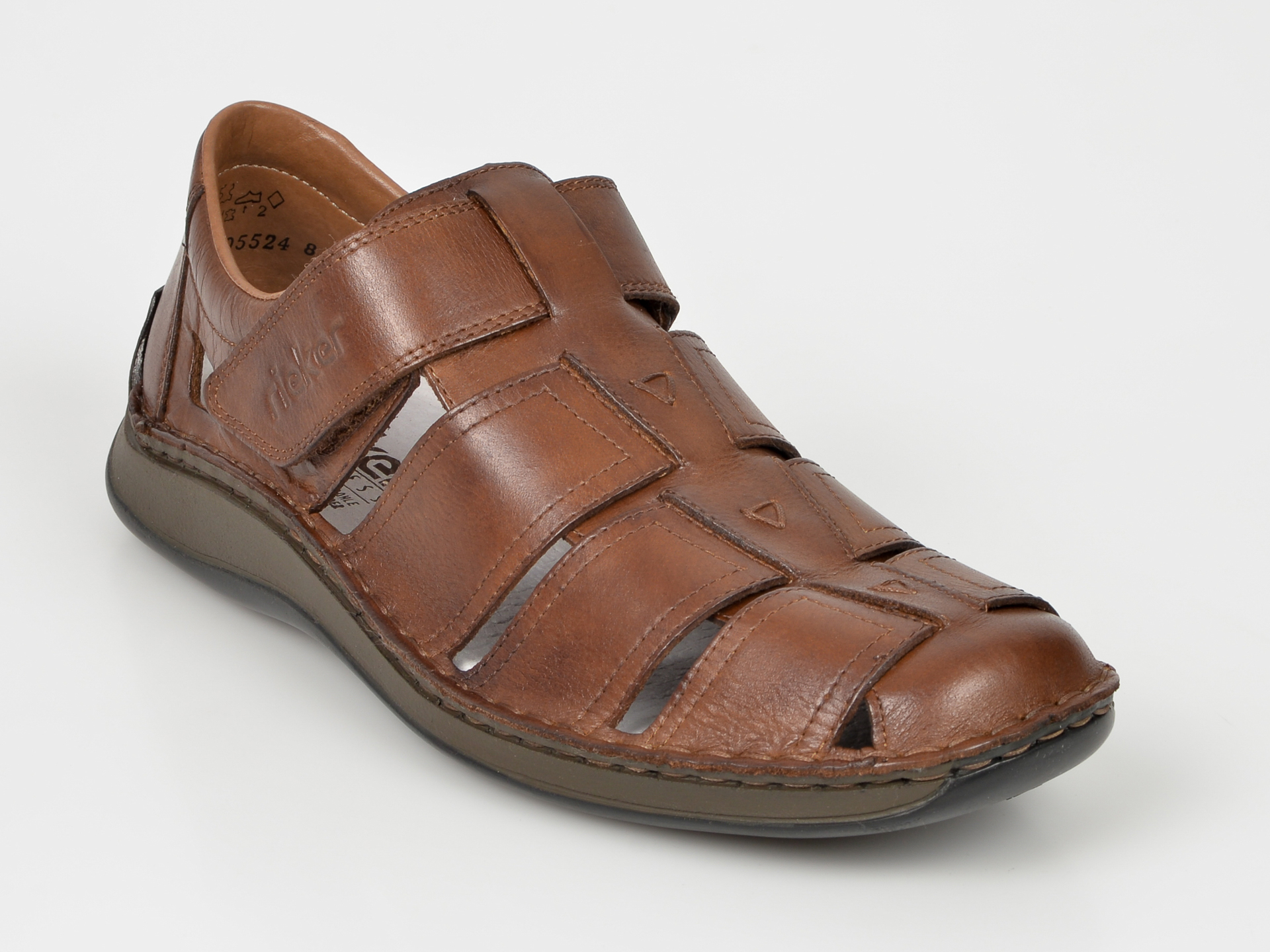 Pantofi RIEKER maro, 5282, din piele naturala