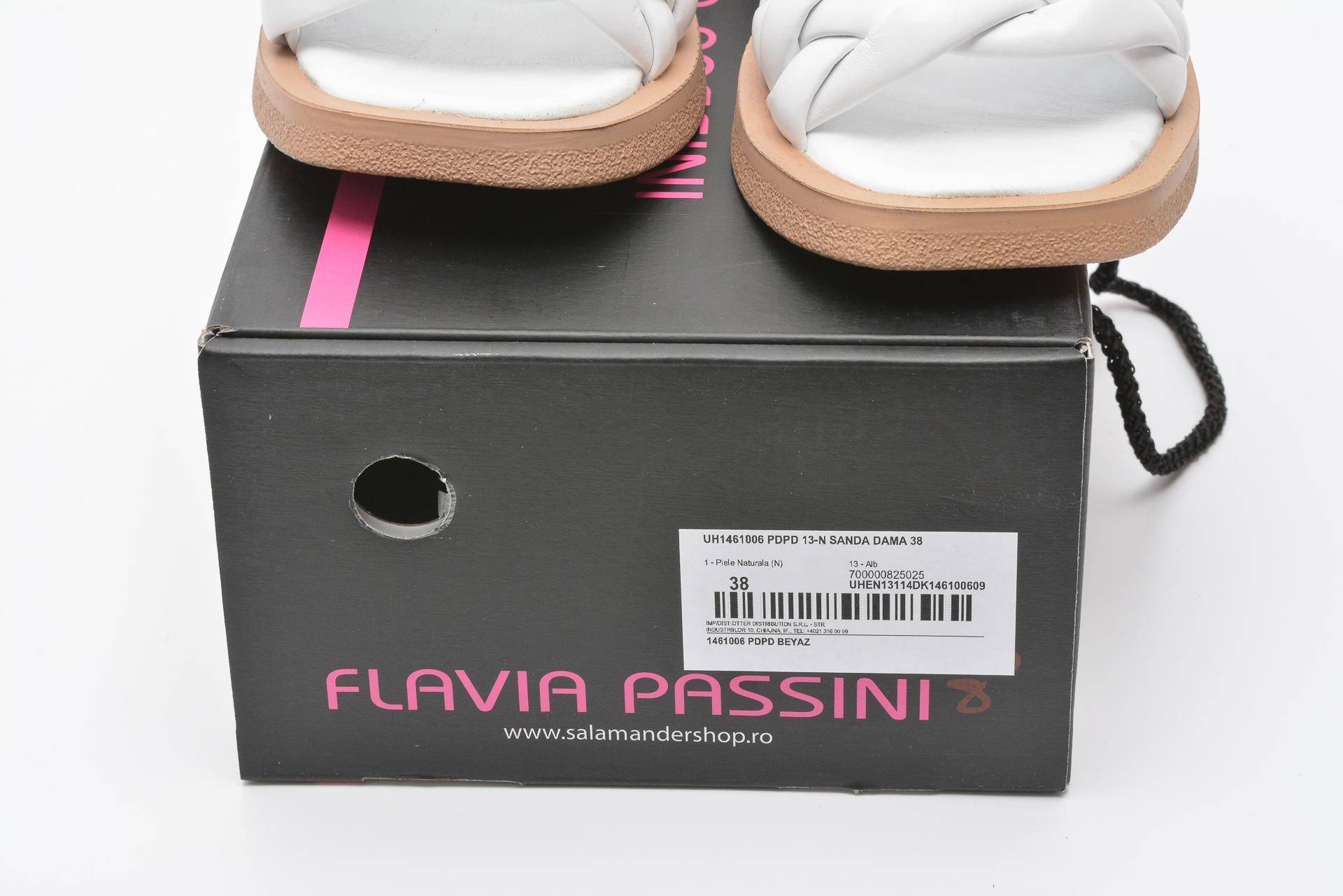 Sandale FLAVIA PASSINI albe, 1461006, din piele naturala Flavia Passini imagine 2022 13clothing.ro