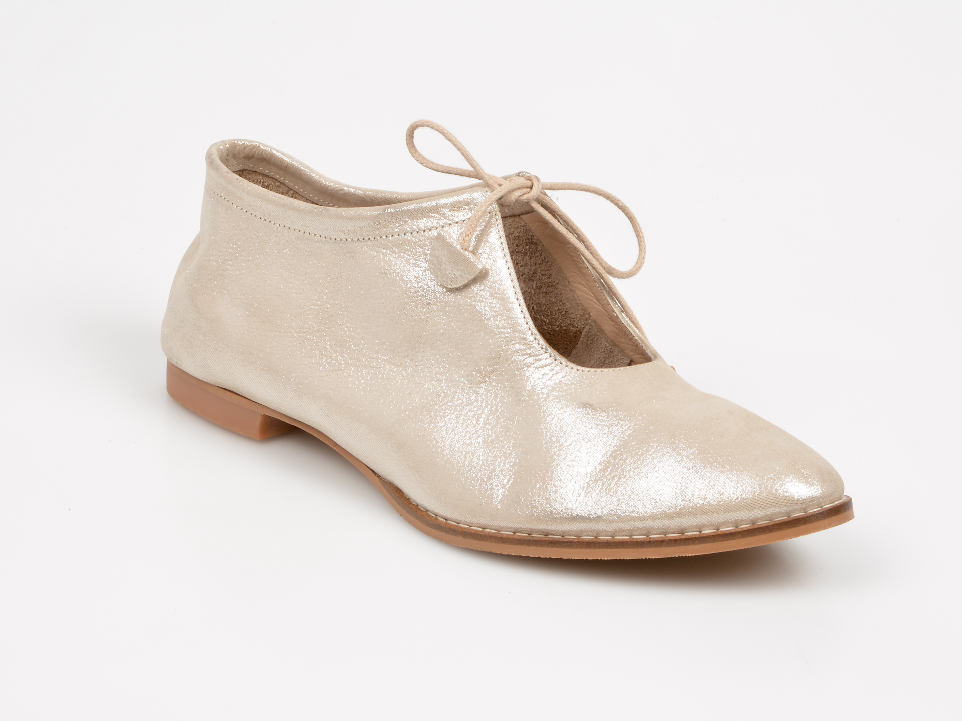 Pantofi FLAVIA PASSINI aurii, Dl659, din piele naturala