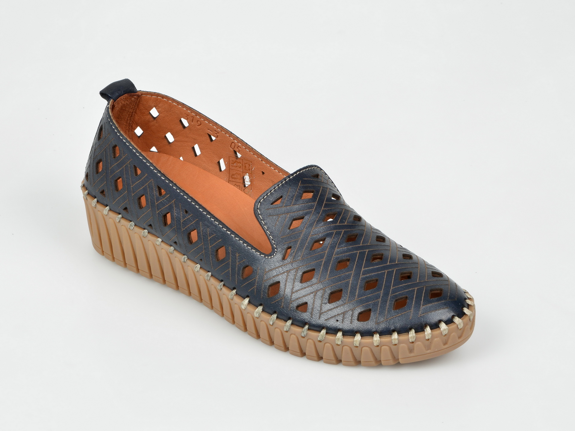 Espadrile FLAVIA PASSINI bleumarin, Fl3193, din piele naturala