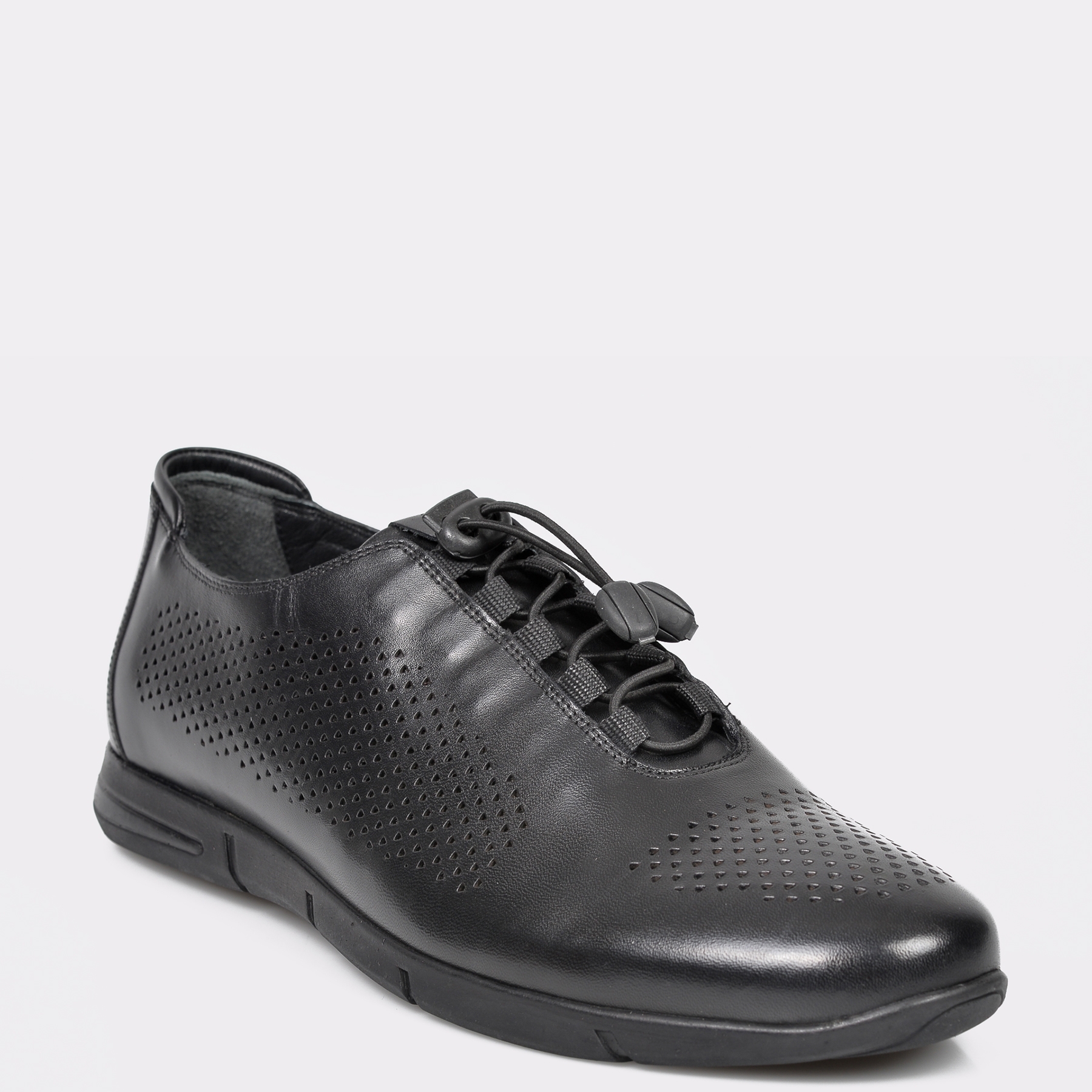 Pantofi OTTER negre, Gheata Barbat, din piele naturala